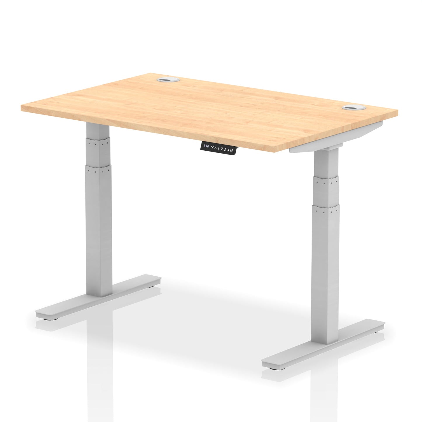 Air Height Adjustable Desk With Cable Ports and Memory Height Settings