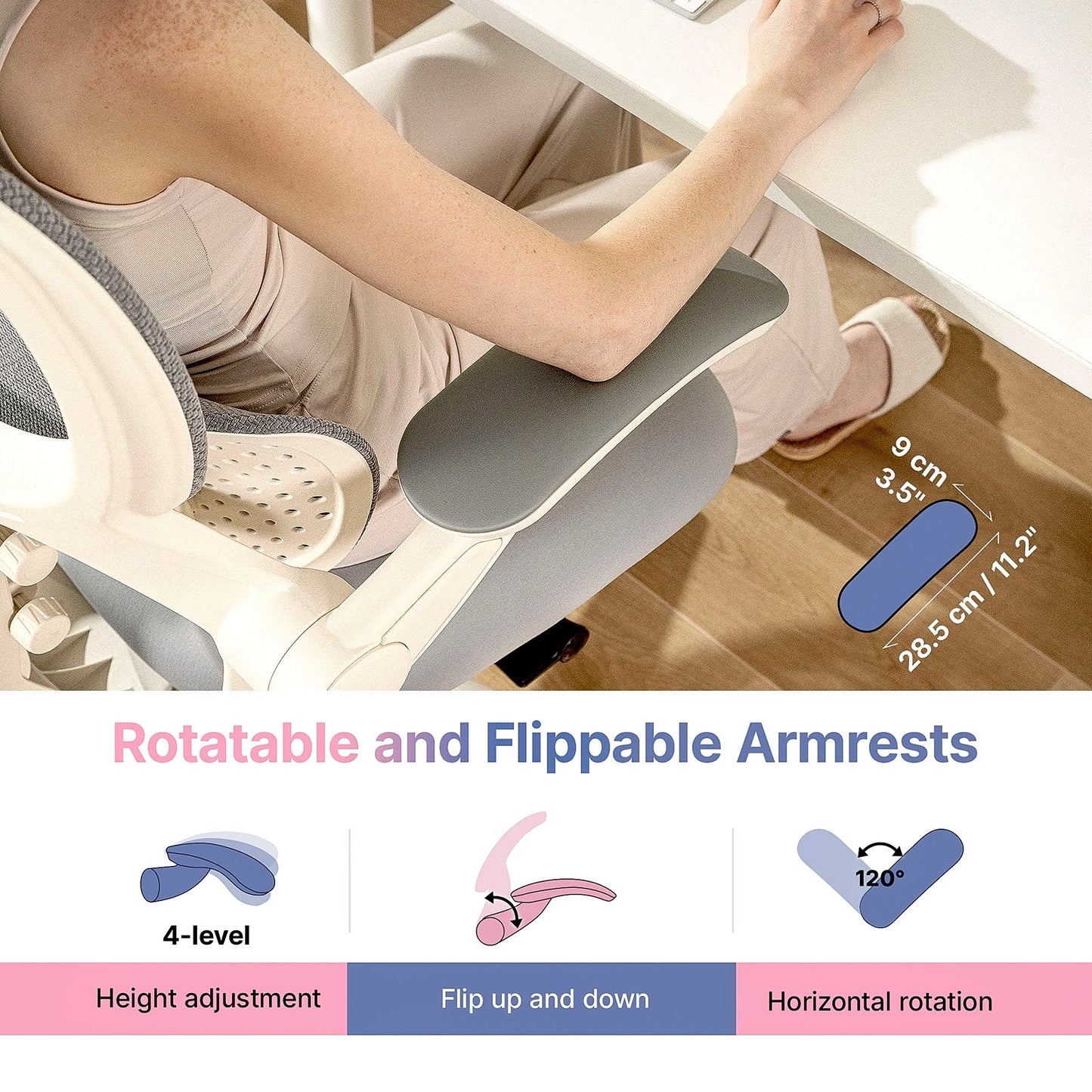Hinomi Q2 Ergonomic Office Chair with Multi-Adjustable Armrests
