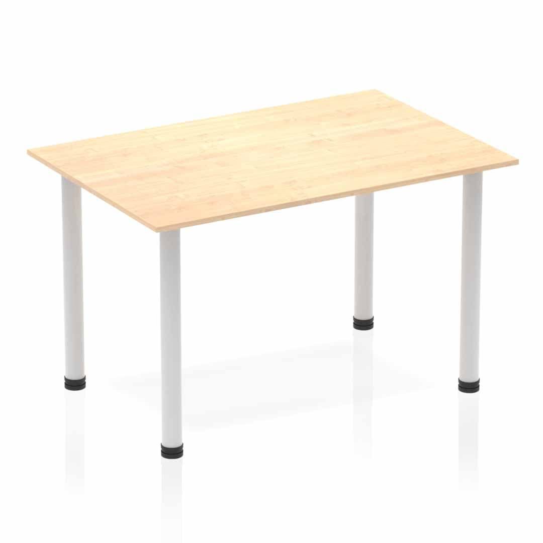 Impulse 1200mm Straight Table With Post Leg