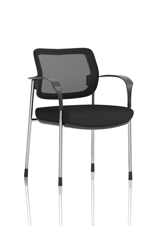 Brunswick Deluxe Medium Back Stacking Visitor Office Chair with Arms