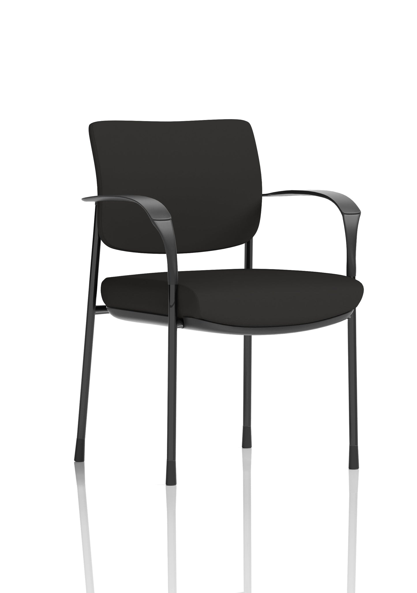 Brunswick Deluxe Medium Back Stacking Visitor Office Chair with Arms