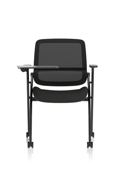 Capra Mesh Back Folding Office Training Chair With Sliding Arms