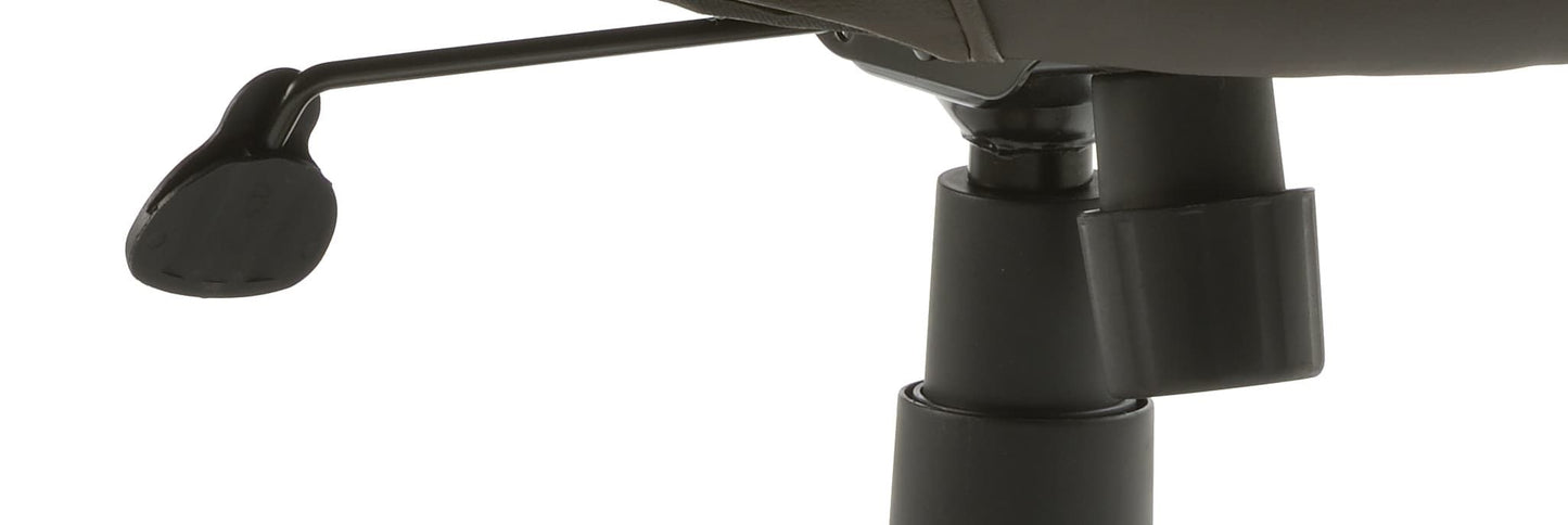 Chesterfield High Back Leather Executive Swivel Office Chair with fixed Armrests