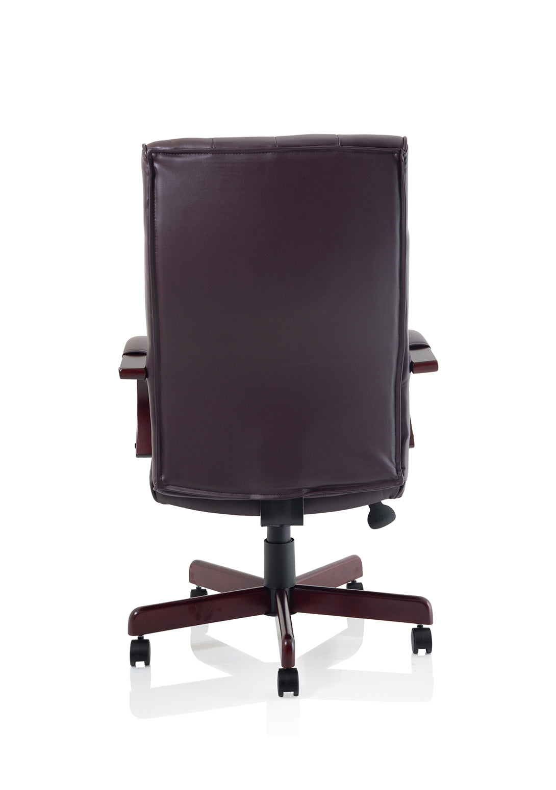 Chesterfield High Back Leather Executive Swivel Office Chair with fixed Armrests