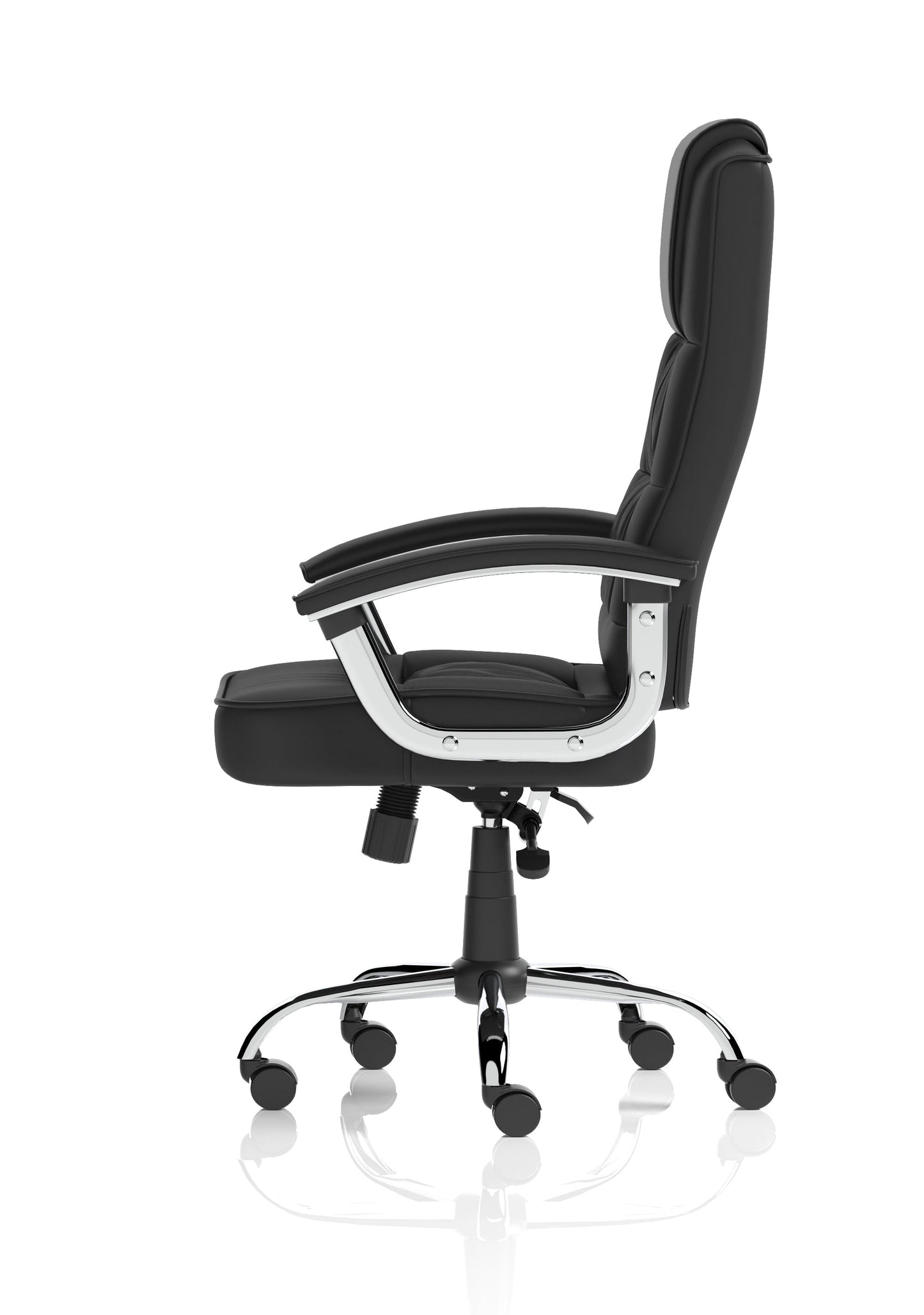 Moore Deluxe High Back Black Executive Office Chair with Arms