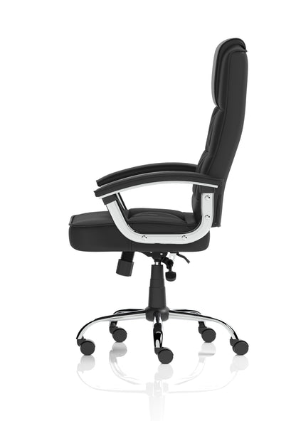 Moore Deluxe High Back Black Executive Office Chair with Arms