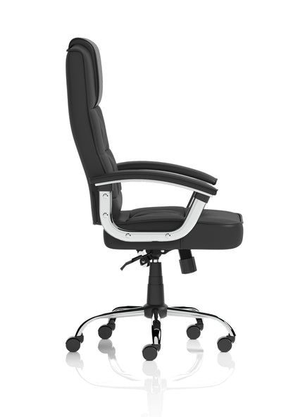 Moore Deluxe High Back Black Executive Office Chair with Arms