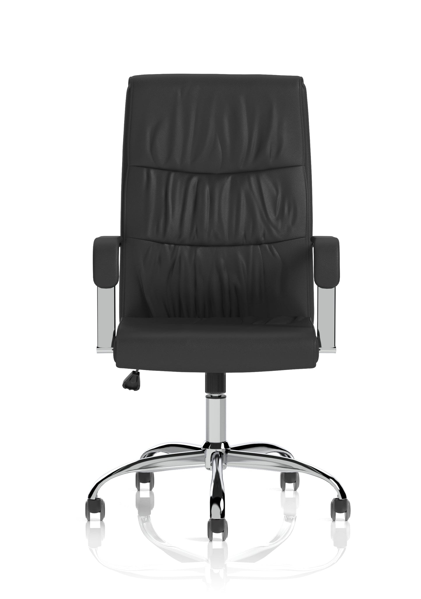 Carter High Back Black Leather Executive Office Chair with Arms