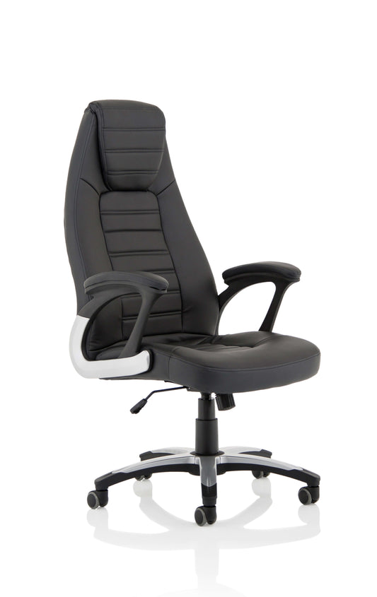 Metropolis High Back Black Leather Executive Office Chair