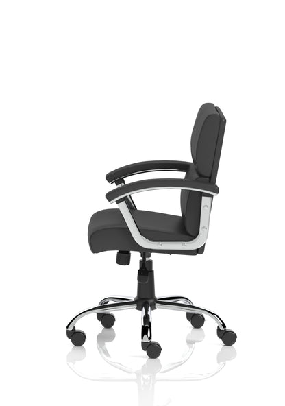 Desire Medium Back Leather Executive Office Chair with Arms
