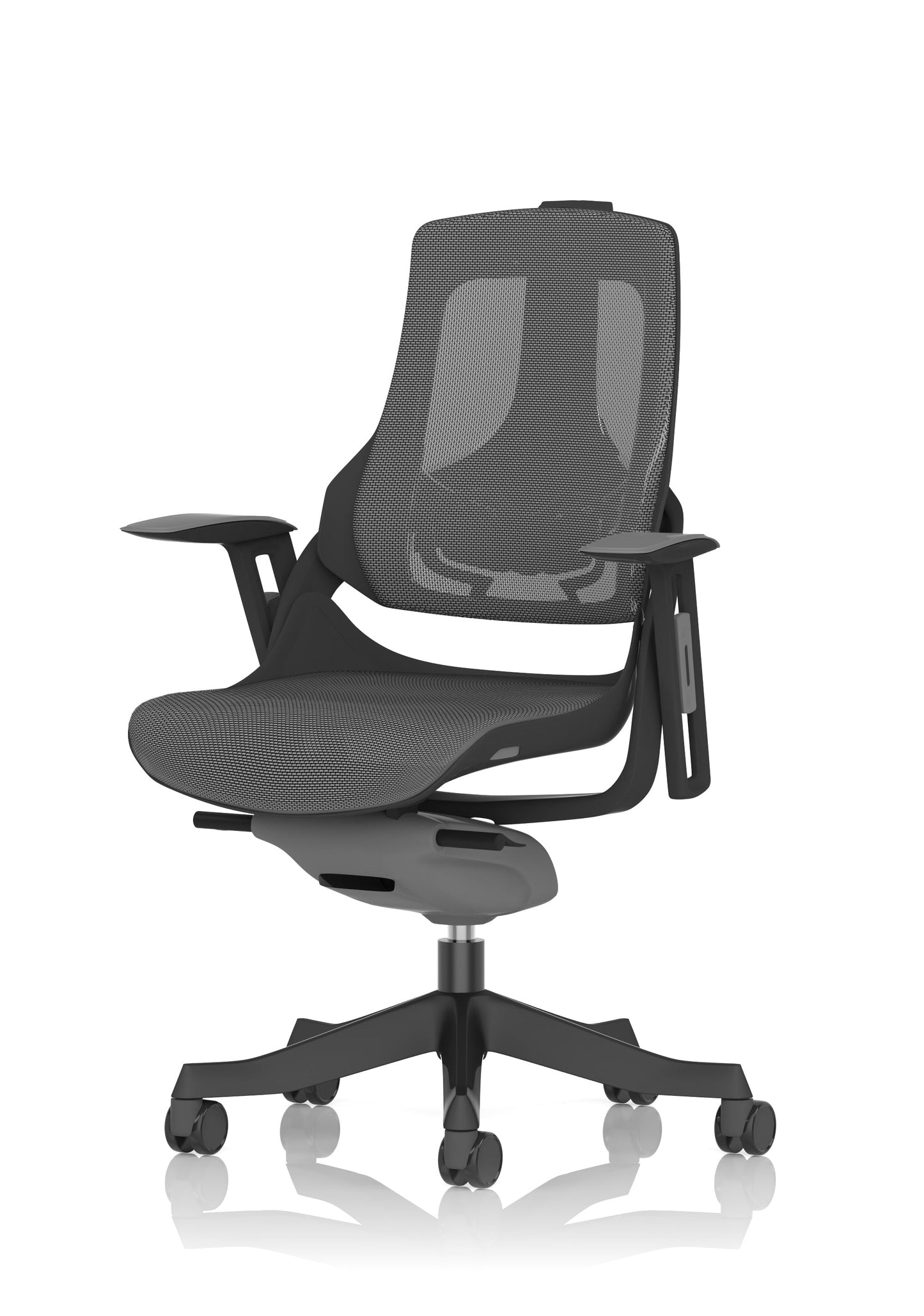 Zure High Back Black Shell Executive Office Chair with Arms