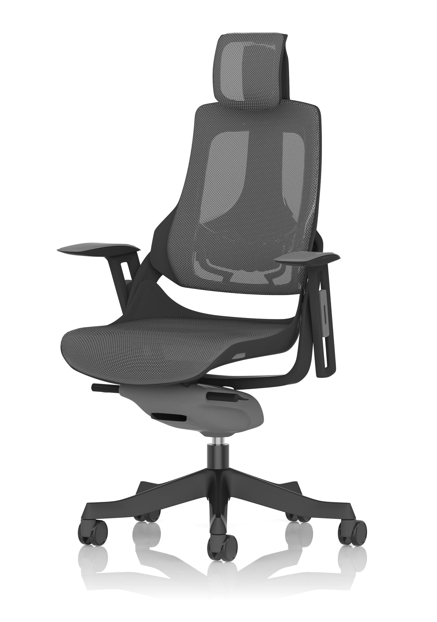 Zure High Back Black Shell Executive Office Chair with Arms