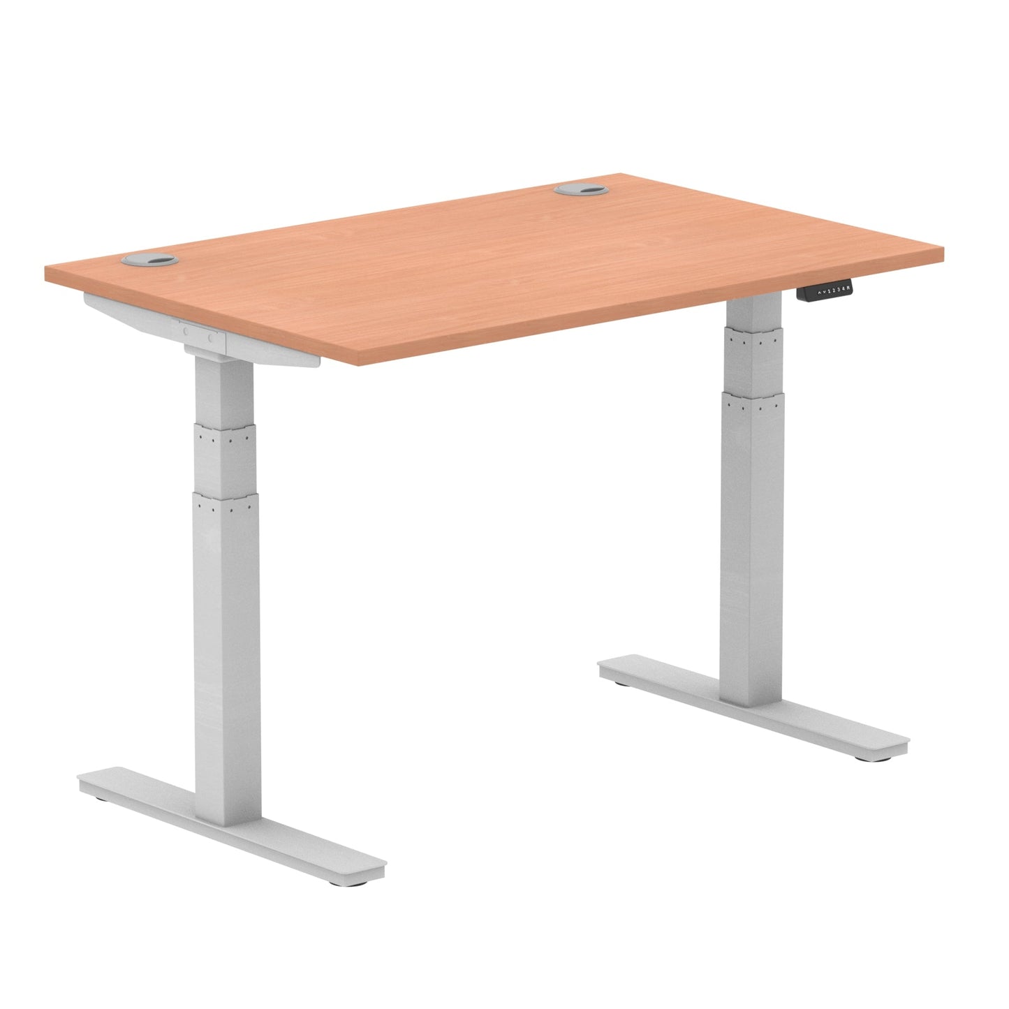 Air Height Adjustable Desk With Cable Ports and Memory Height Settings