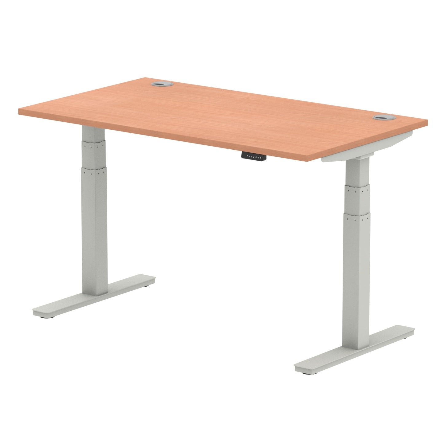 Air Height Adjustable Desk With Cable Ports and Memory Height Settings