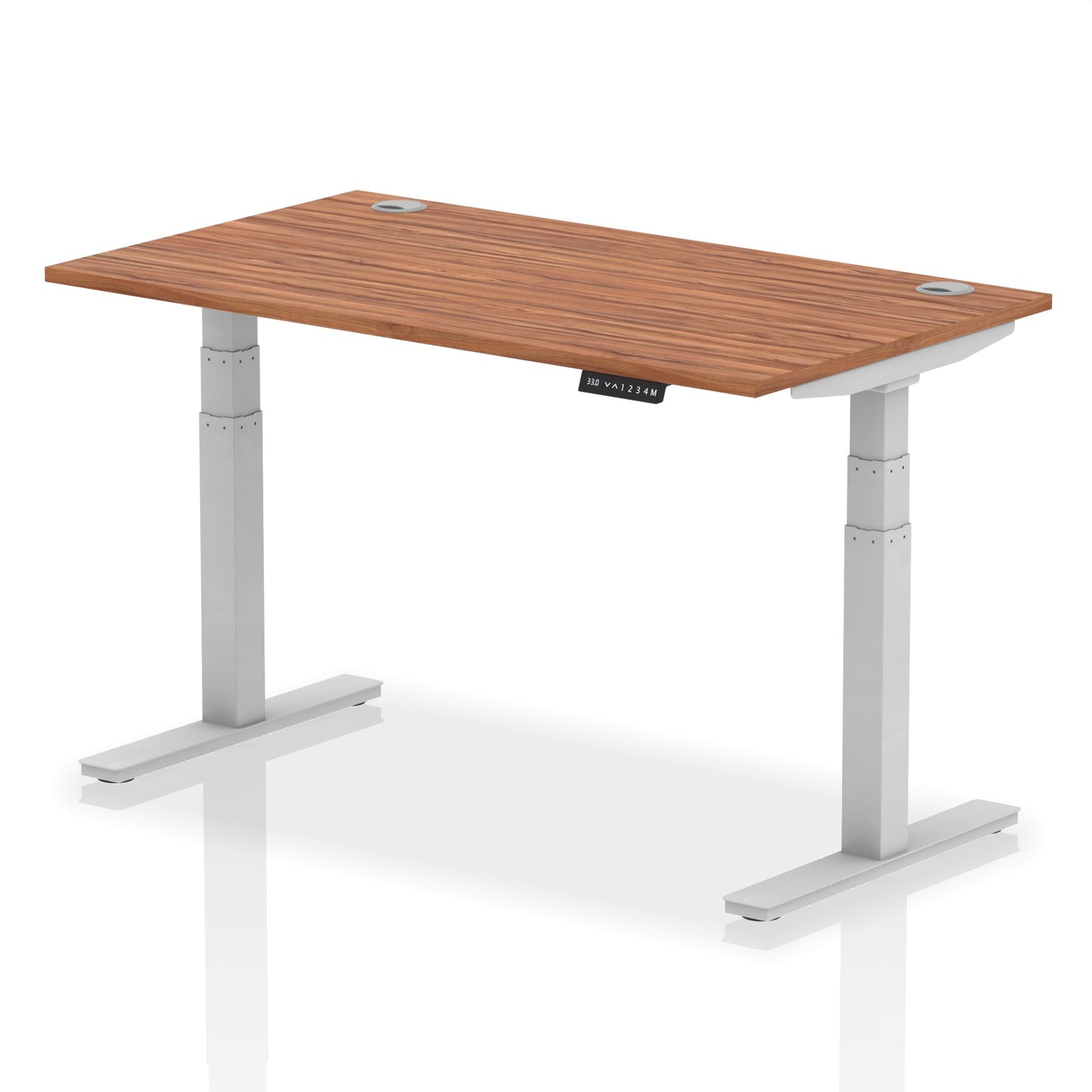 Air Height Adjustable Desk With Cable Ports and Memory Height Settings