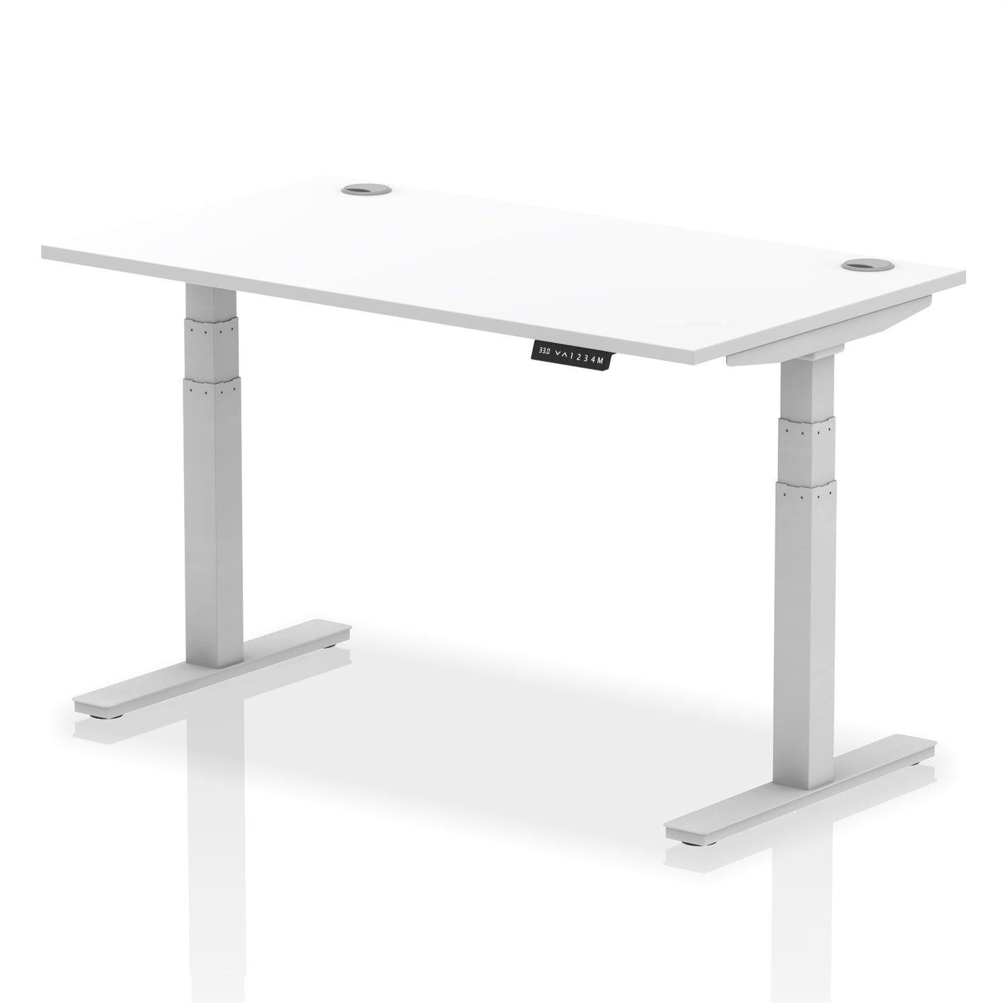 Air Height Adjustable Desk With Cable Ports and Memory Height Settings