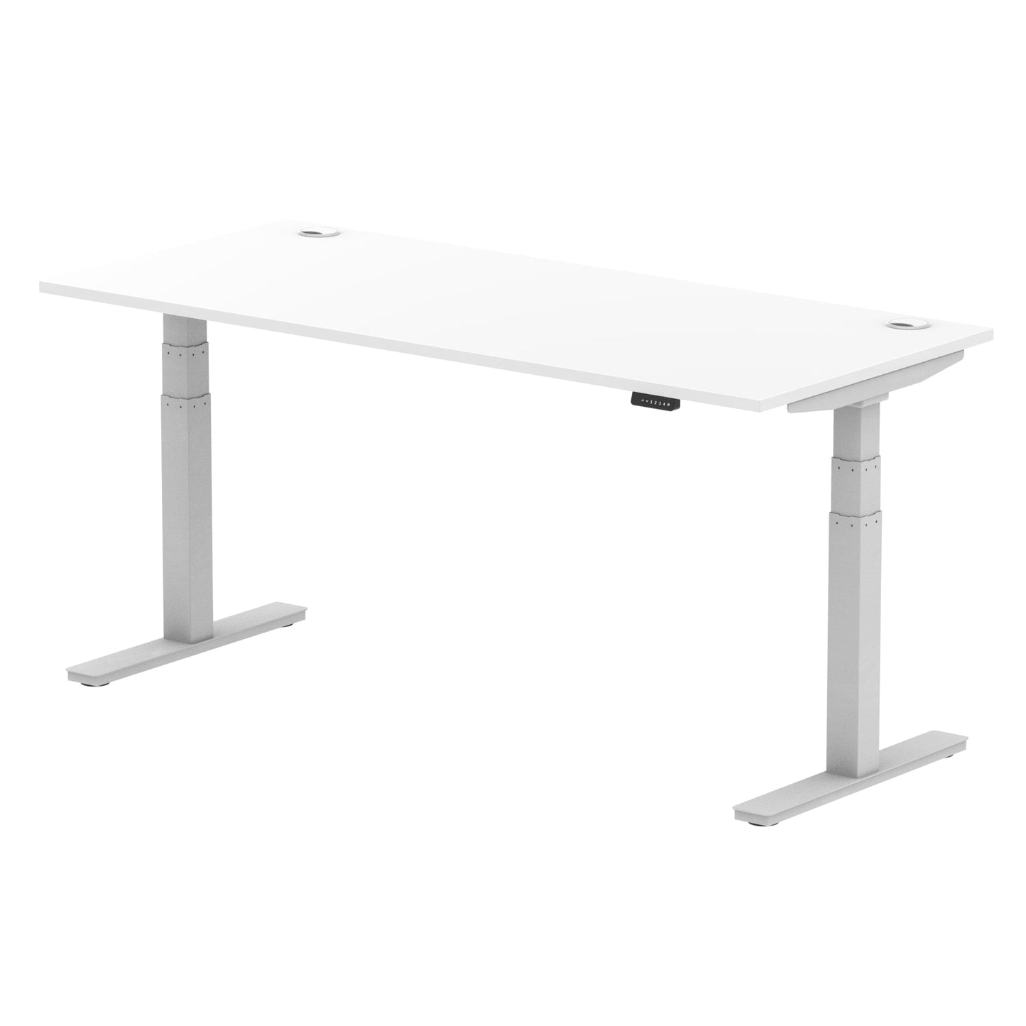 Air Height Adjustable Desk With Cable Ports and Memory Height Settings