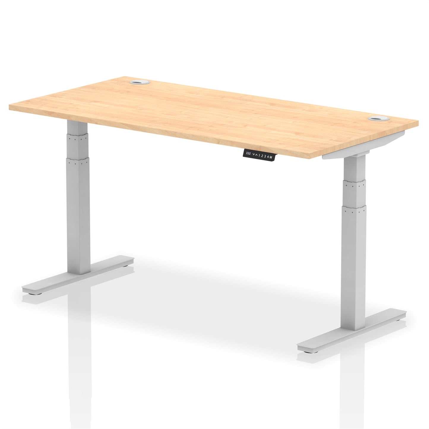 Air Height Adjustable Desk With Cable Ports and Memory Height Settings