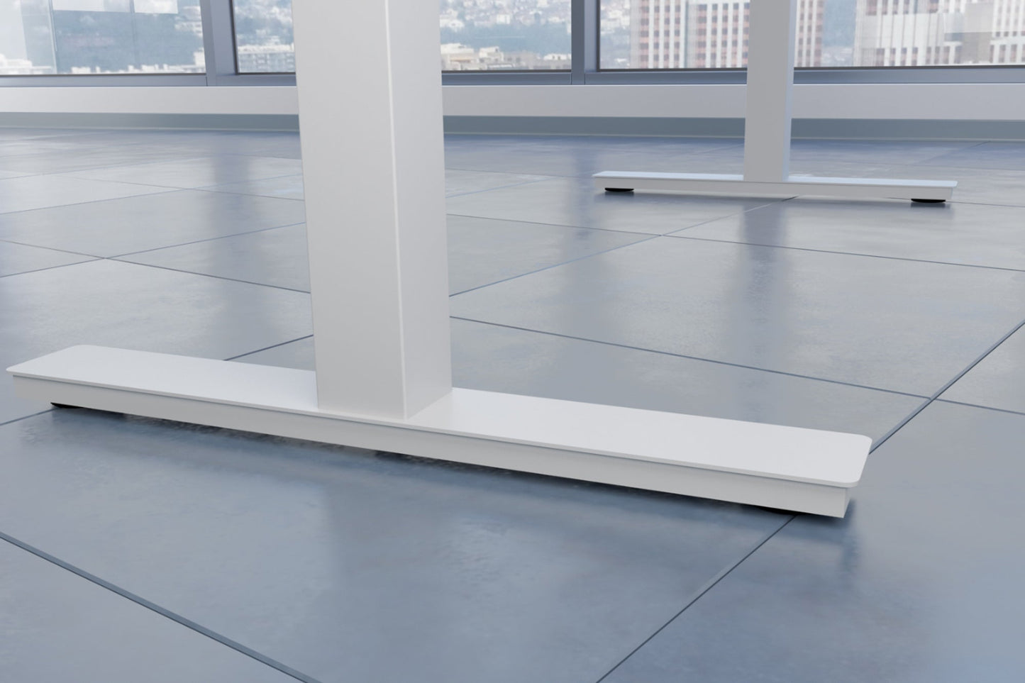 Air Height Adjustable Desk With Cable Ports and Memory Height Settings