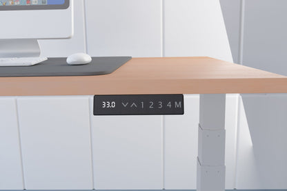 Air Height Adjustable Desk With Cable Ports and Memory Height Settings
