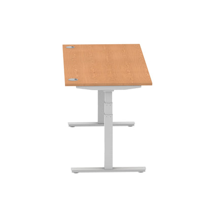 Air Height Adjustable Desk With Cable Ports and Memory Height Settings