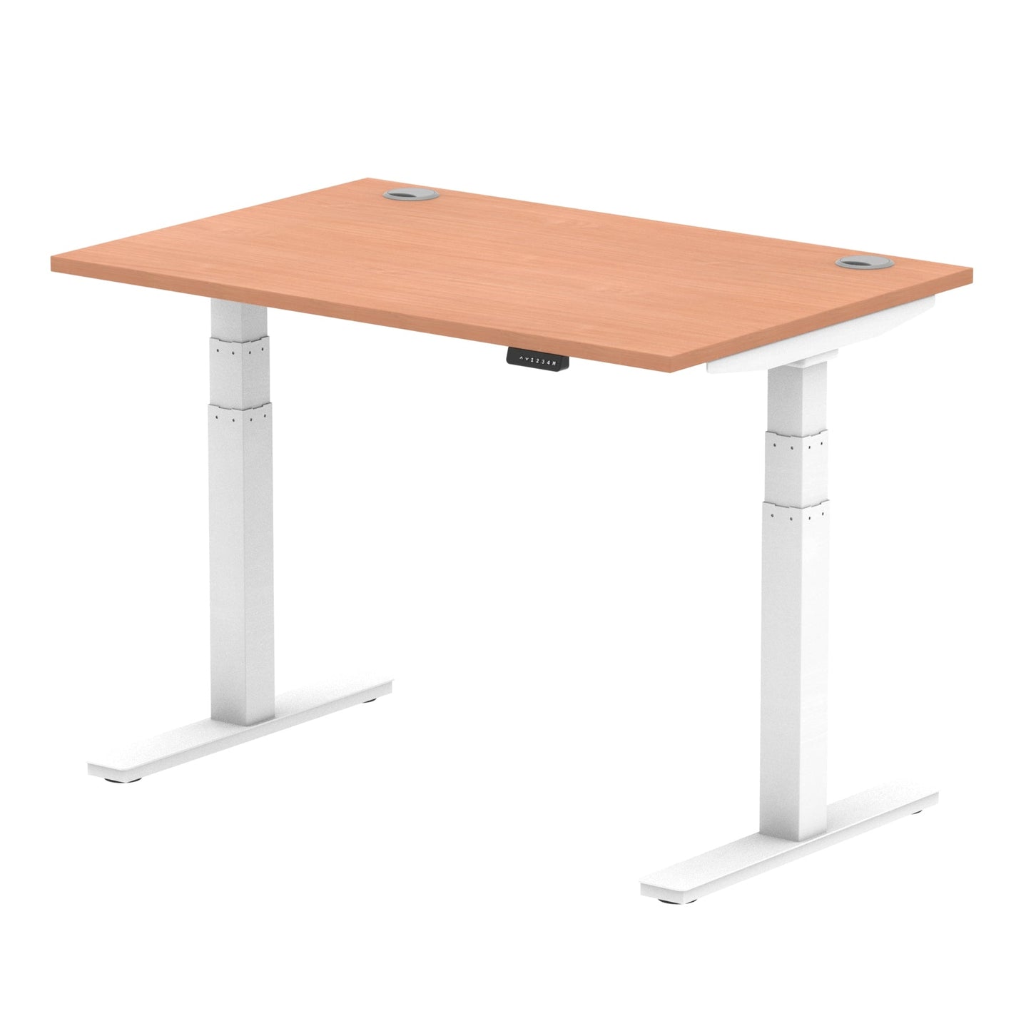 Air Height Adjustable Desk With Cable Ports and Memory Height Settings