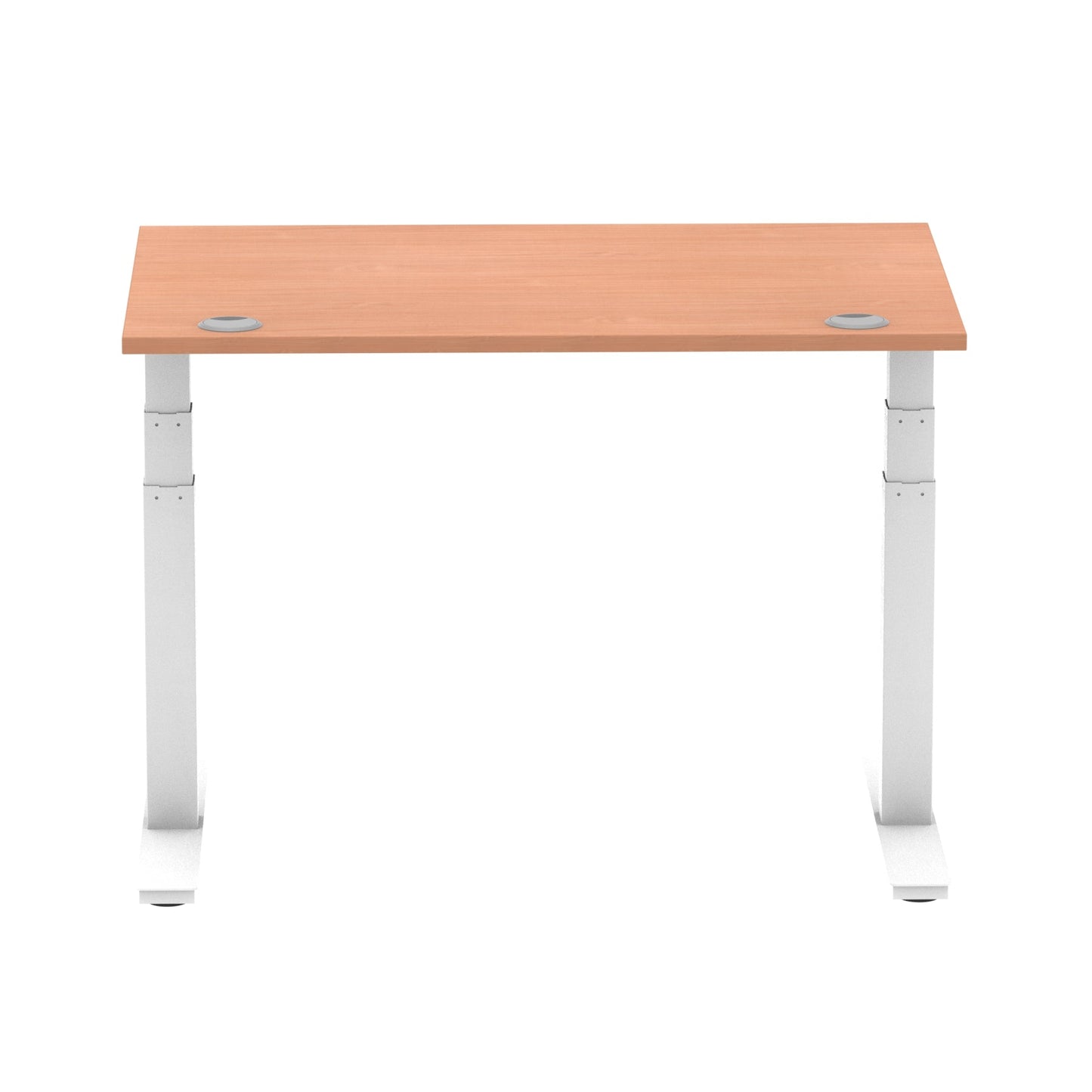 Air Height Adjustable Desk With Cable Ports and Memory Height Settings