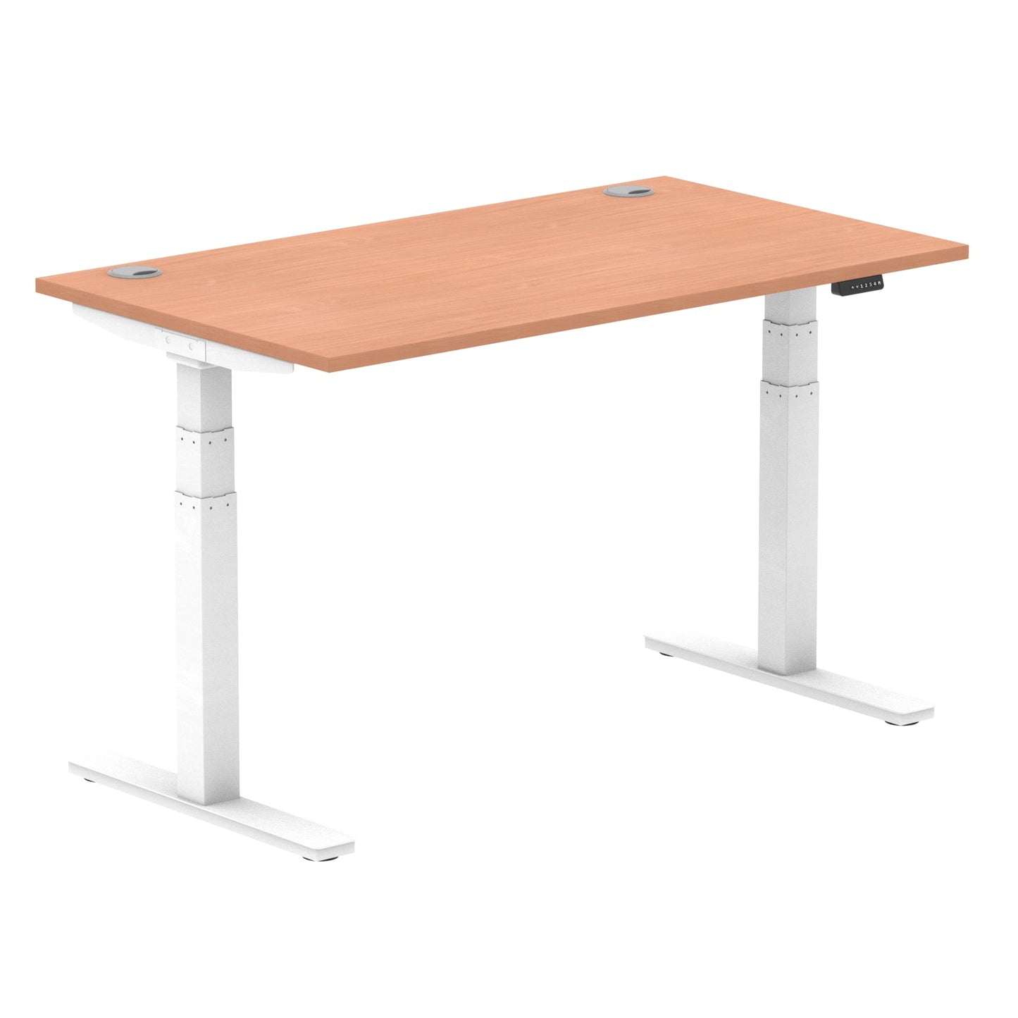 Air Height Adjustable Desk With Cable Ports and Memory Height Settings