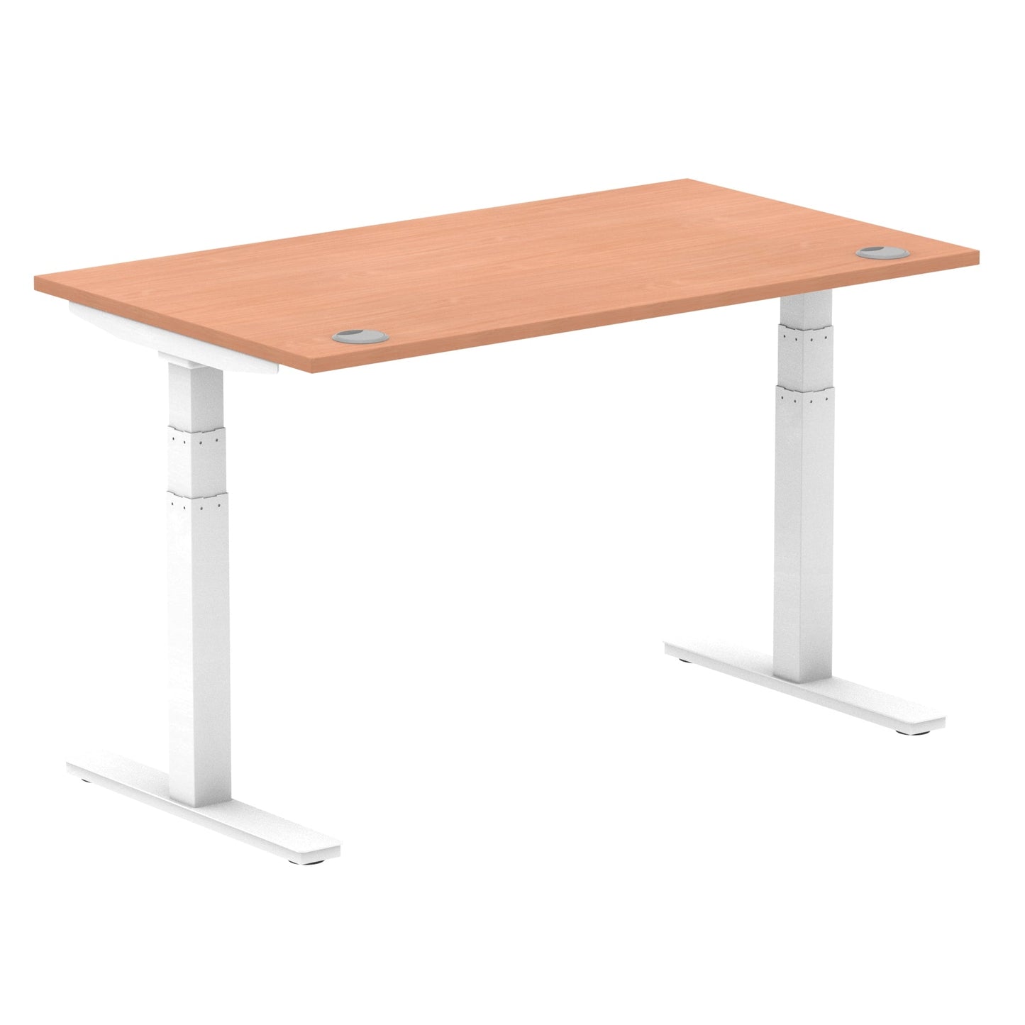 Air Height Adjustable Desk With Cable Ports and Memory Height Settings