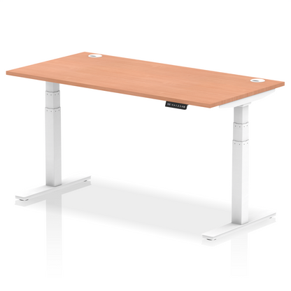 Air Height Adjustable Desk With Cable Ports and Memory Height Settings