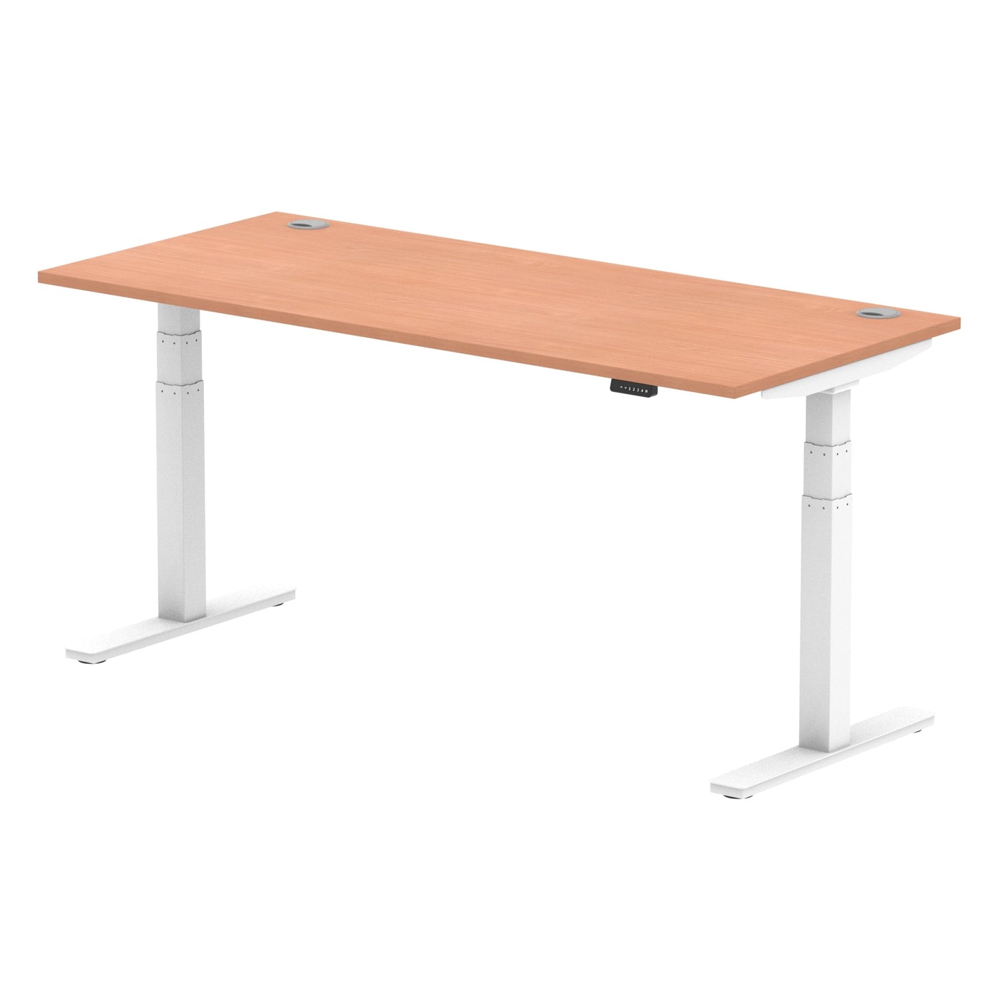 Air Height Adjustable Desk With Cable Ports and Memory Height Settings