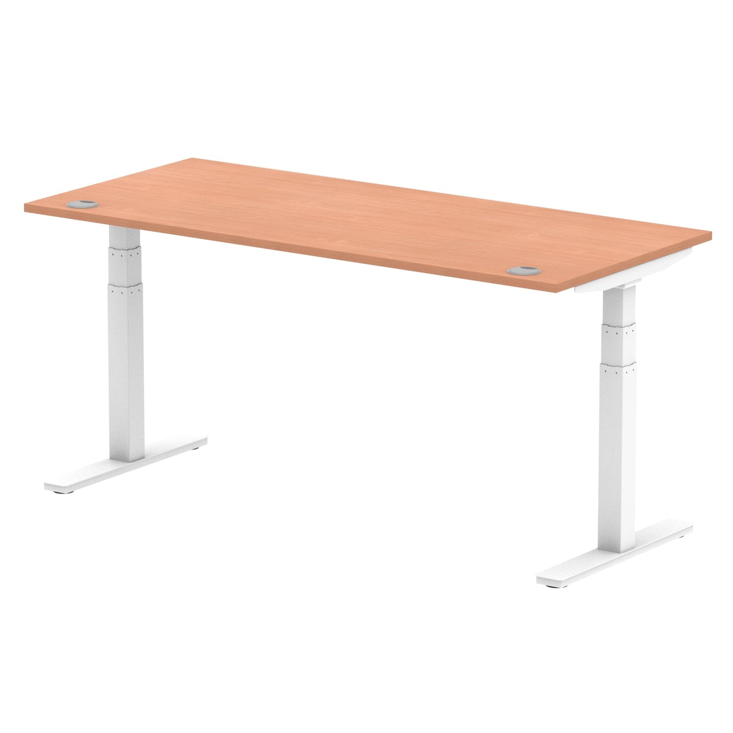 Air Height Adjustable Desk With Cable Ports and Memory Height Settings