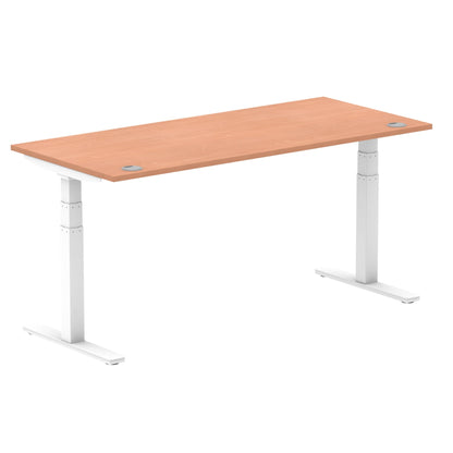 Air Height Adjustable Desk With Cable Ports and Memory Height Settings