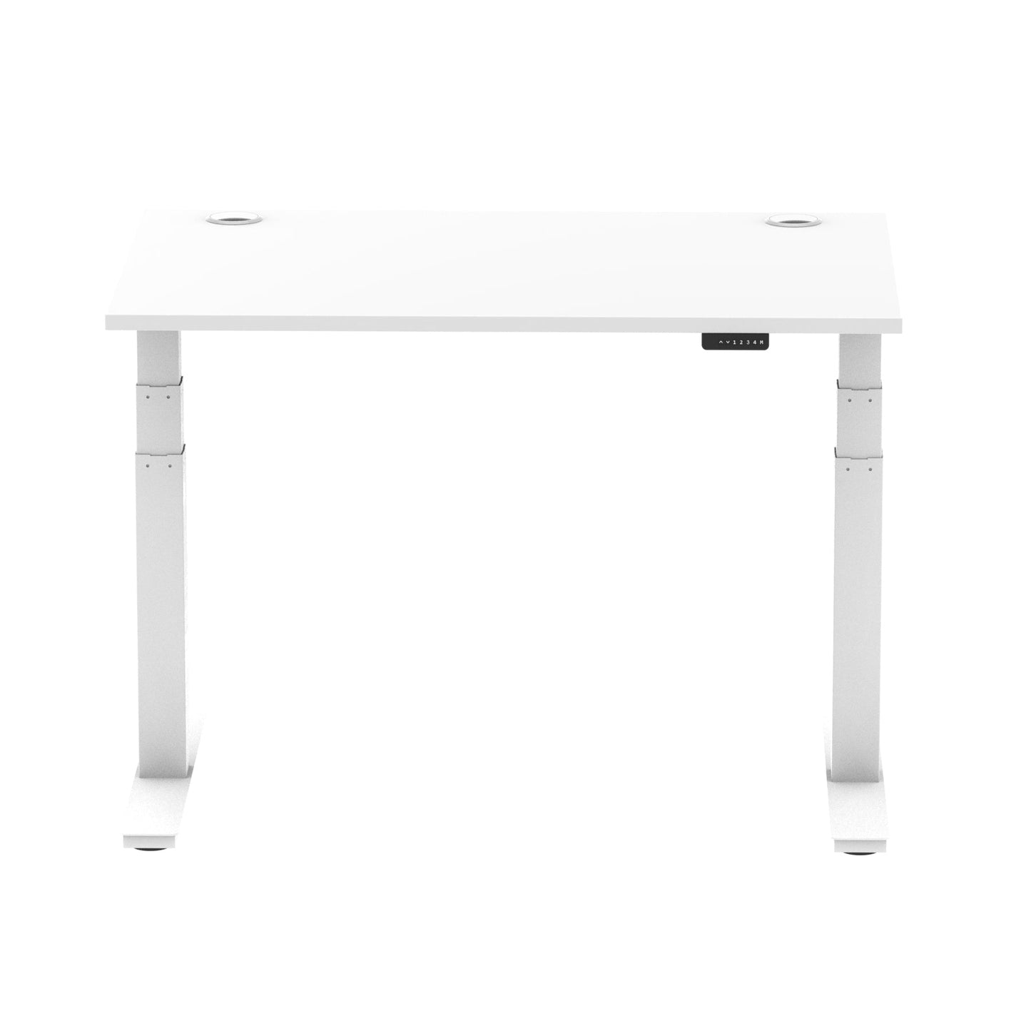 Air Height Adjustable Desk With Cable Ports and Memory Height Settings