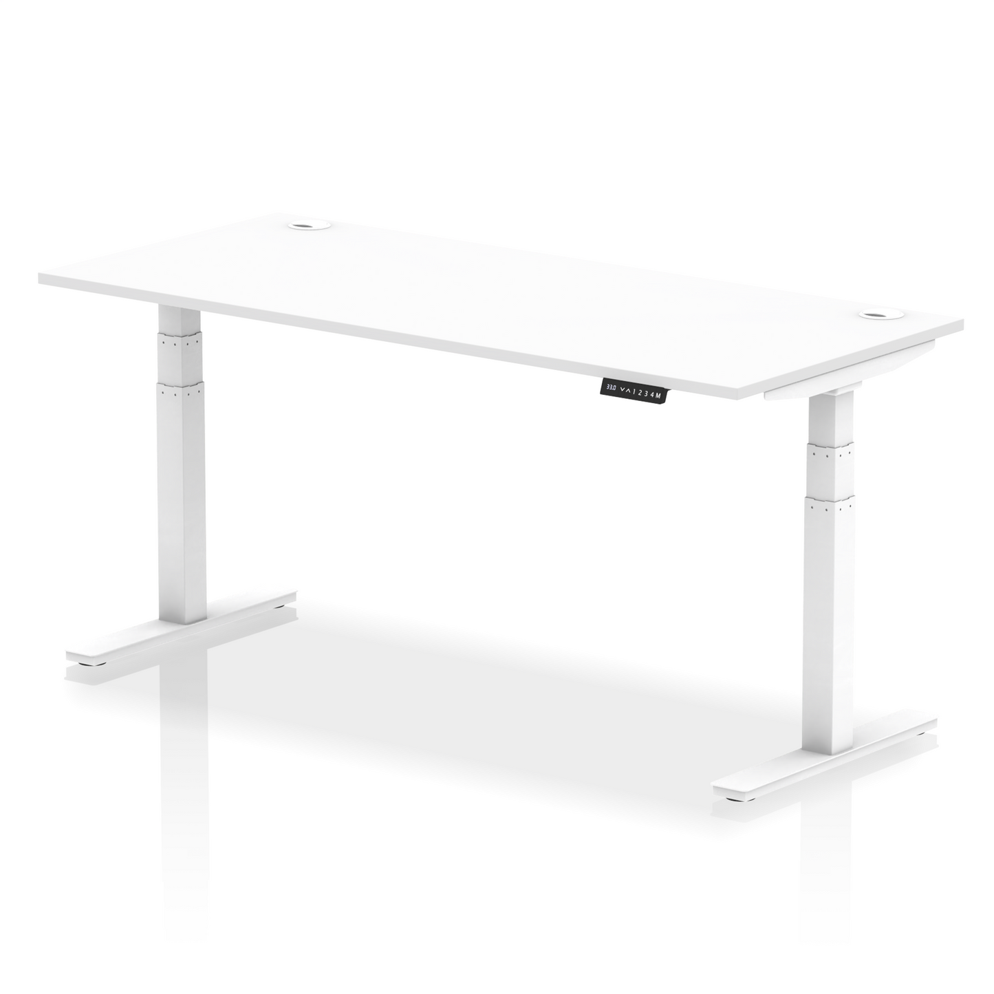 Air Height Adjustable Desk With Cable Ports and Memory Height Settings