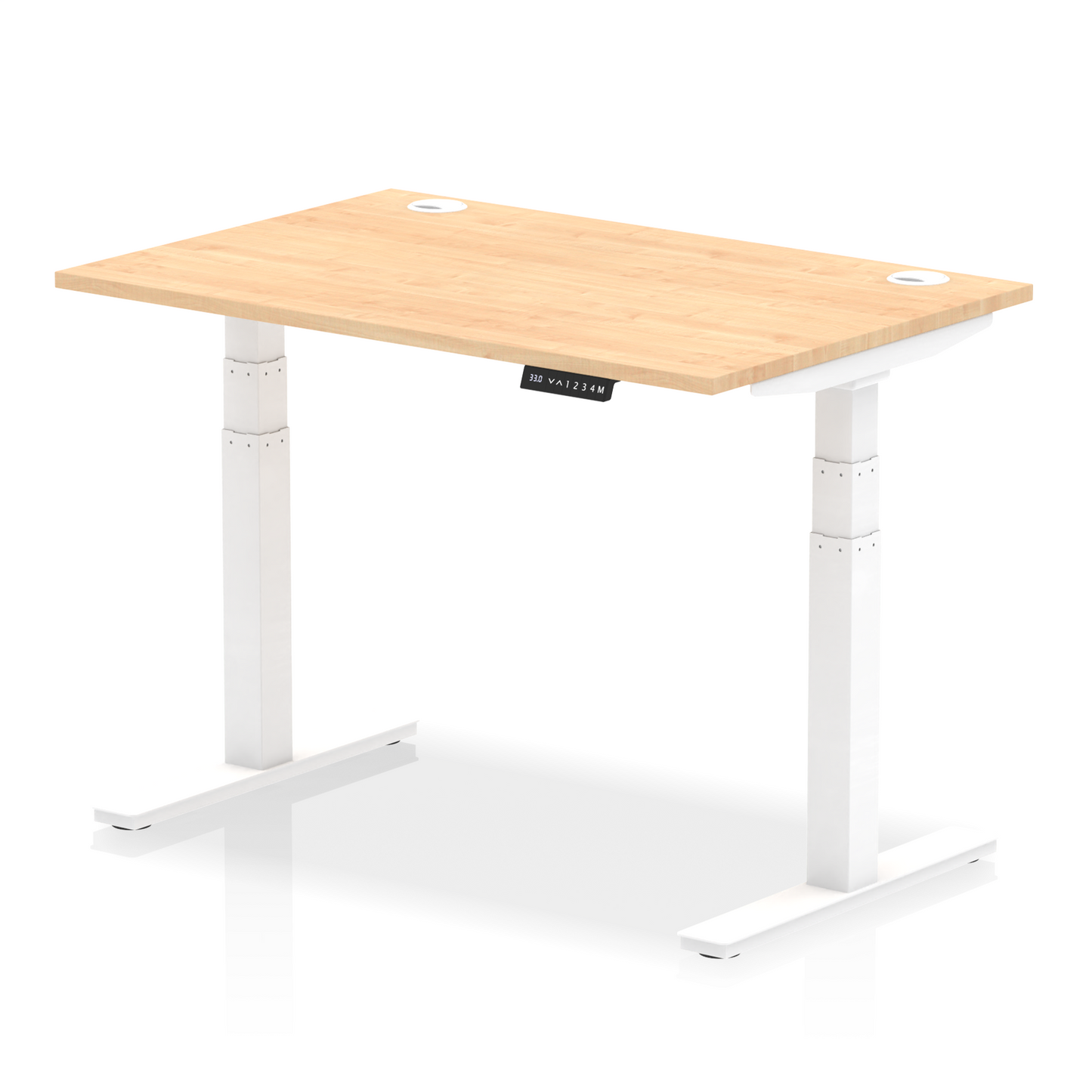 Air Height Adjustable Desk With Cable Ports and Memory Height Settings