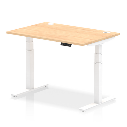 Air Height Adjustable Desk With Cable Ports and Memory Height Settings