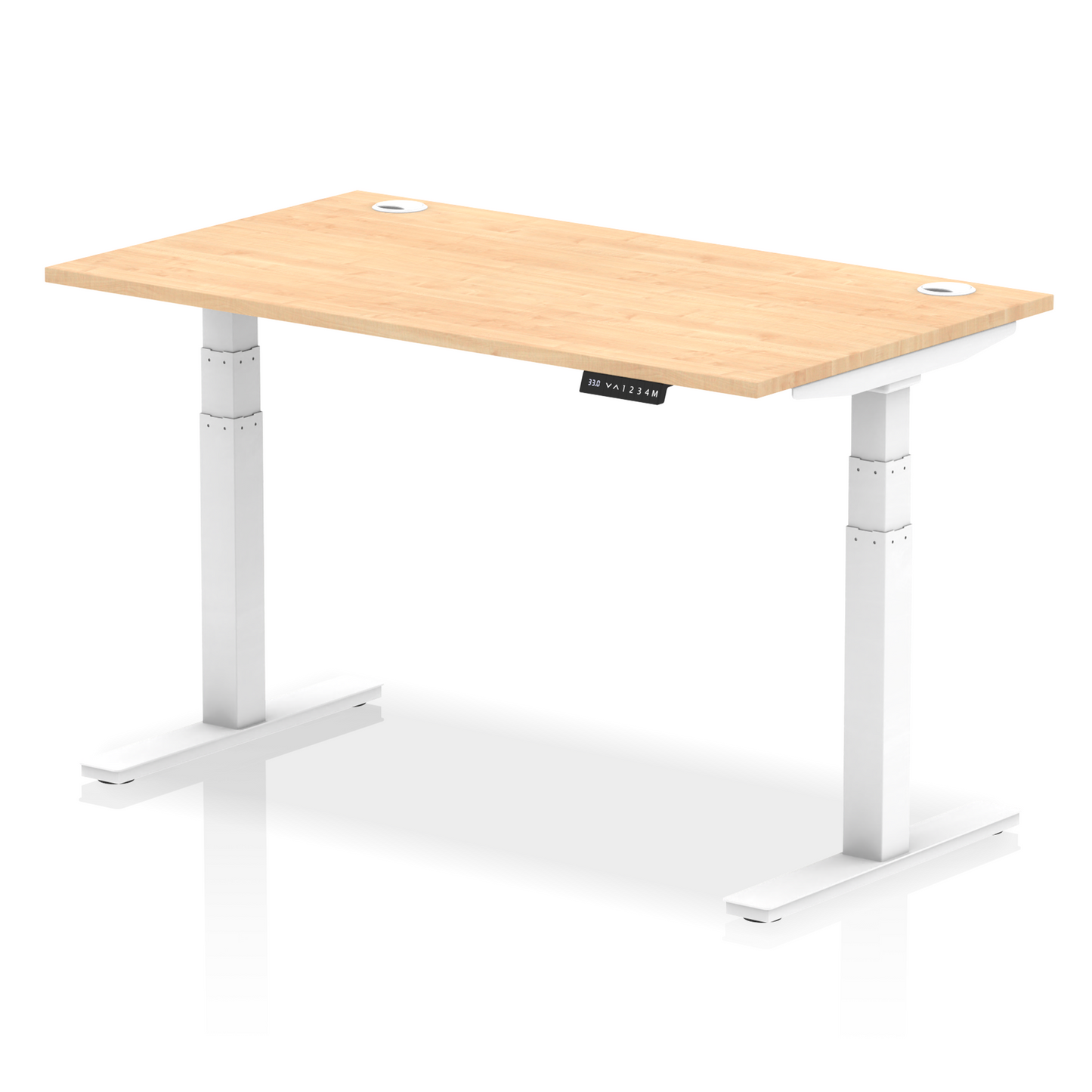 Air Height Adjustable Desk With Cable Ports and Memory Height Settings
