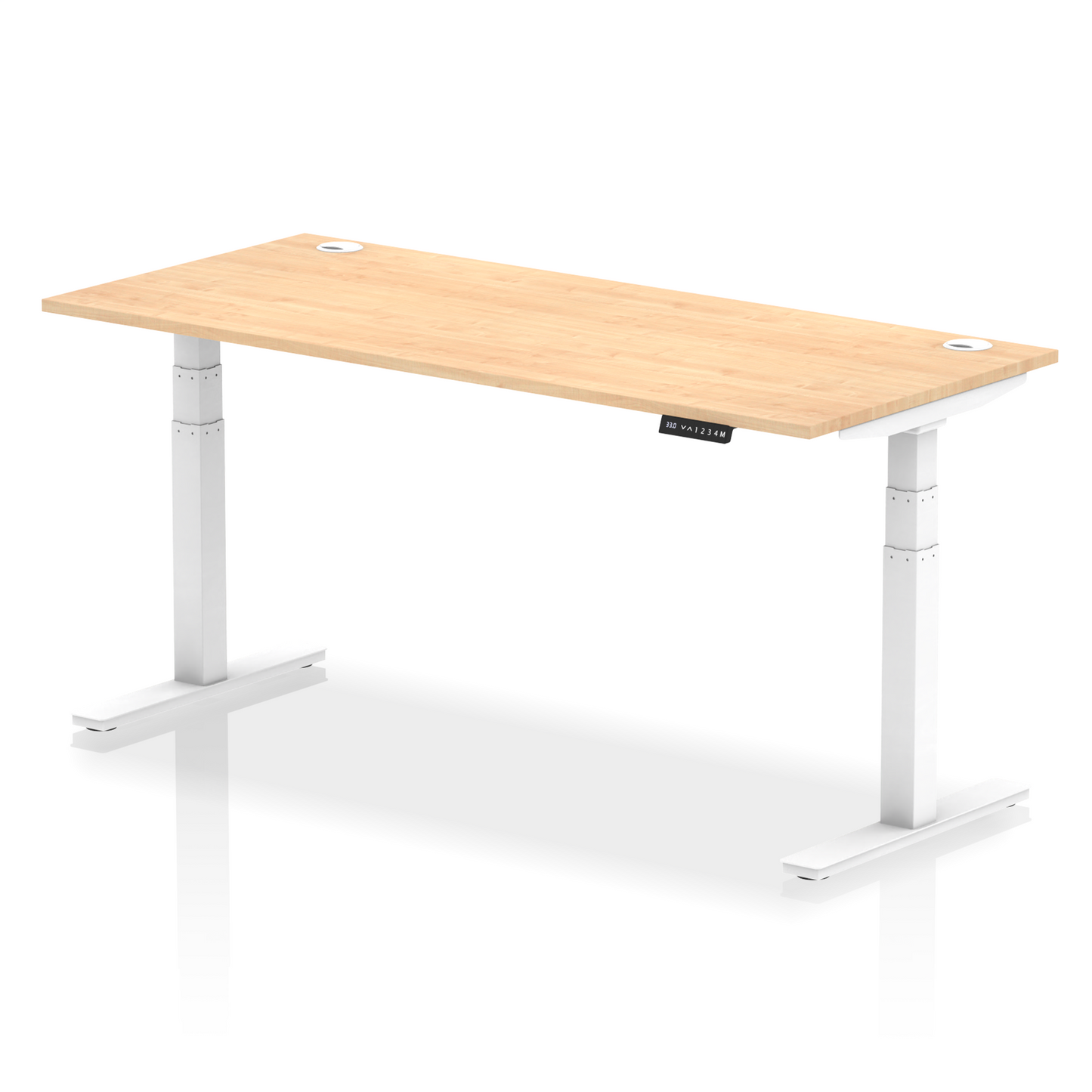 Air Height Adjustable Desk With Cable Ports and Memory Height Settings