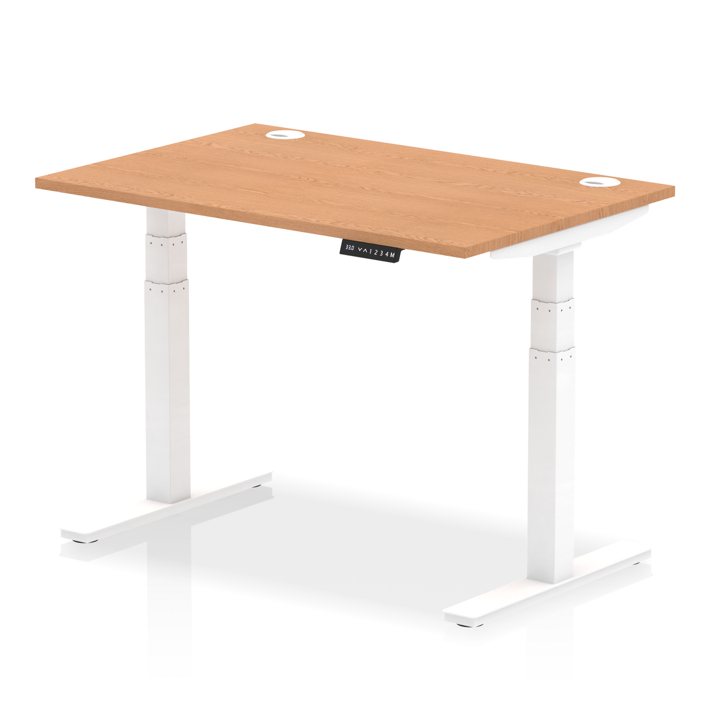 Air Height Adjustable Desk With Cable Ports and Memory Height Settings