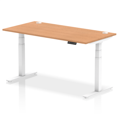 Air Height Adjustable Desk With Cable Ports and Memory Height Settings
