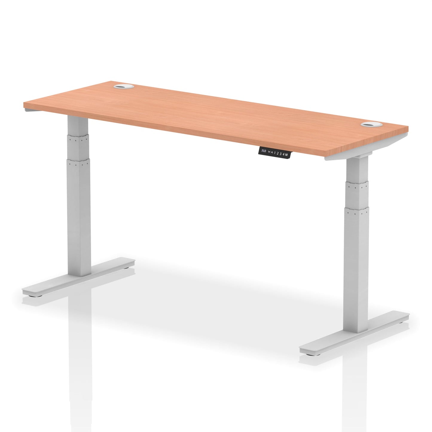 Air Height Adjustable Slimline Desk With Height Limit Settings