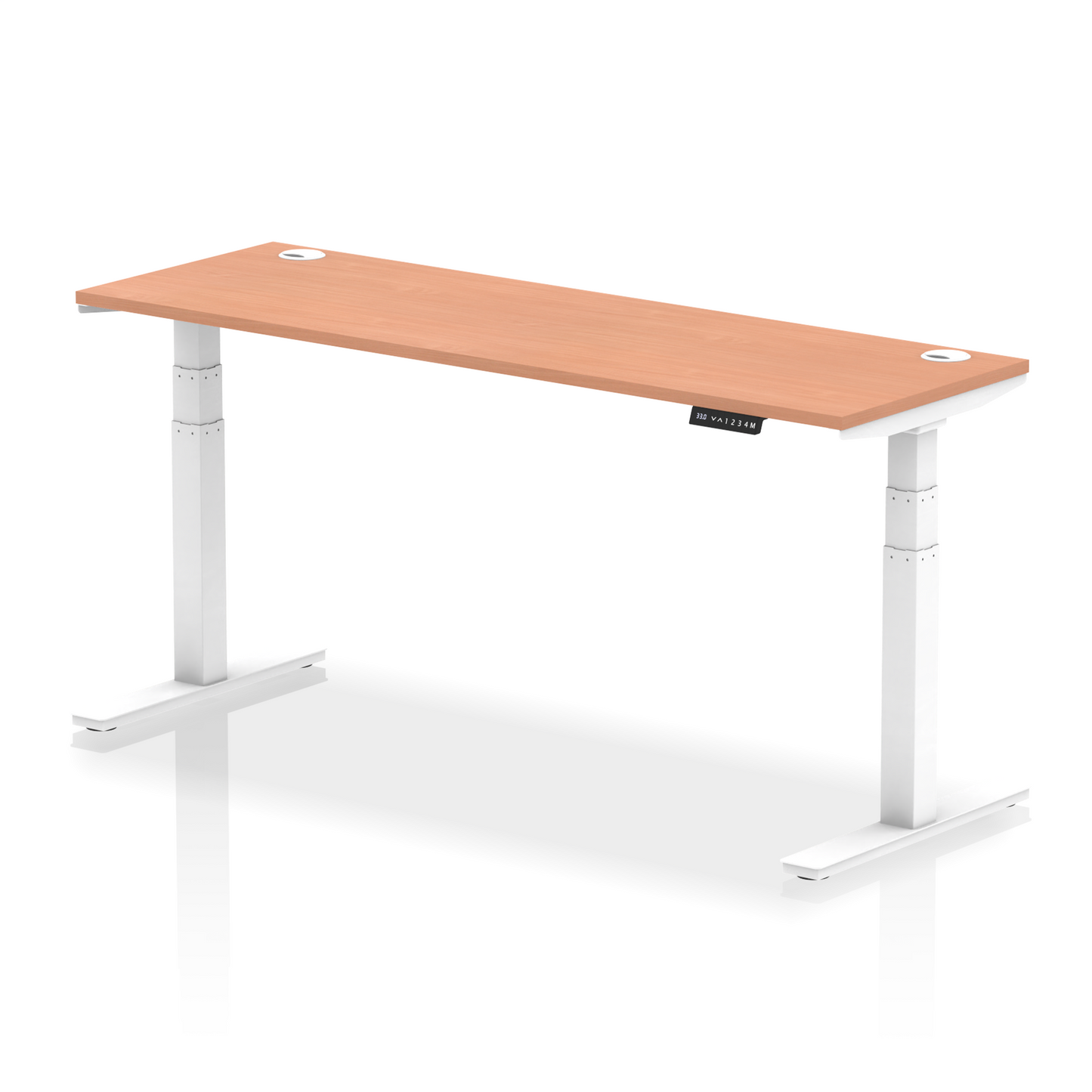 Air Height Adjustable Slimline Desk With Height Limit Settings
