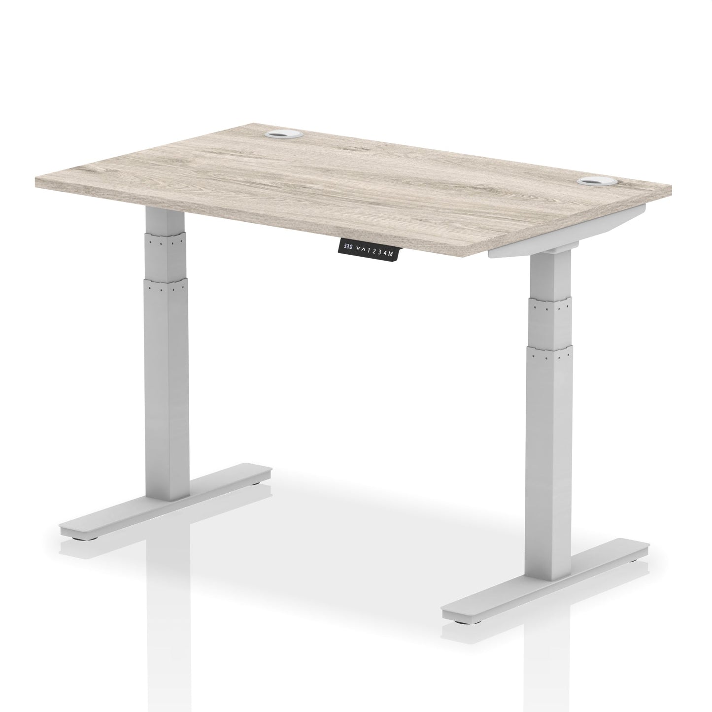 Air Height Adjustable Desk With Cable Ports and Memory Height Settings