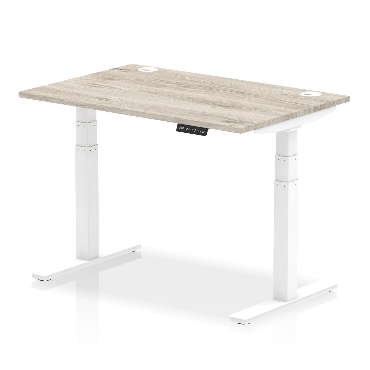 Air Height Adjustable Desk With Cable Ports and Memory Height Settings