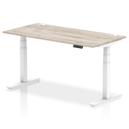 Air Height Adjustable Desk With Cable Ports and Memory Height Settings