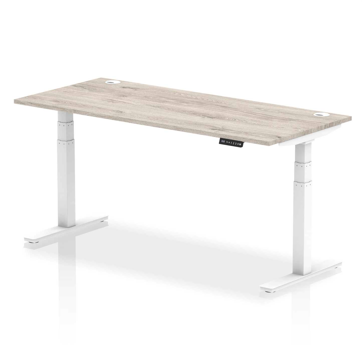 Air Height Adjustable Desk With Cable Ports and Memory Height Settings