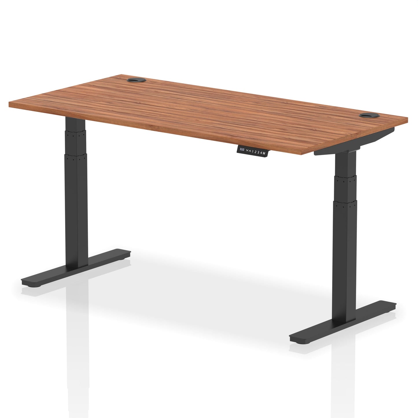Air Height Adjustable Desk With Cable Ports and Memory Height Settings
