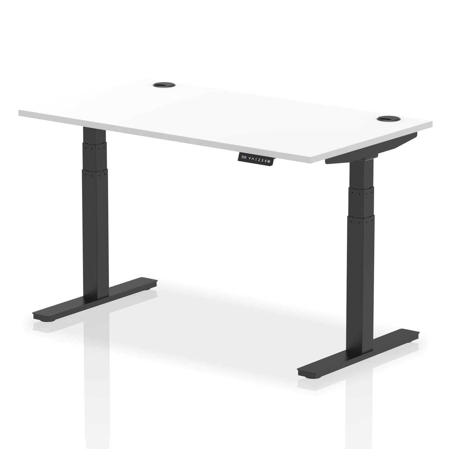 Air Height Adjustable Desk With Cable Ports and Memory Height Settings