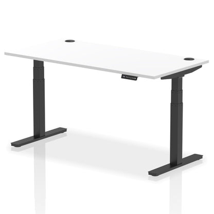 Air Height Adjustable Desk With Cable Ports and Memory Height Settings